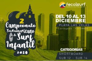 Colombia acogerá segundo Campeonato Sudamericano de Surf Infantil 2020